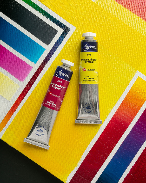 Набор масло "Ладога" Современная колористика, 6 шт х46 мл, картон 606x758